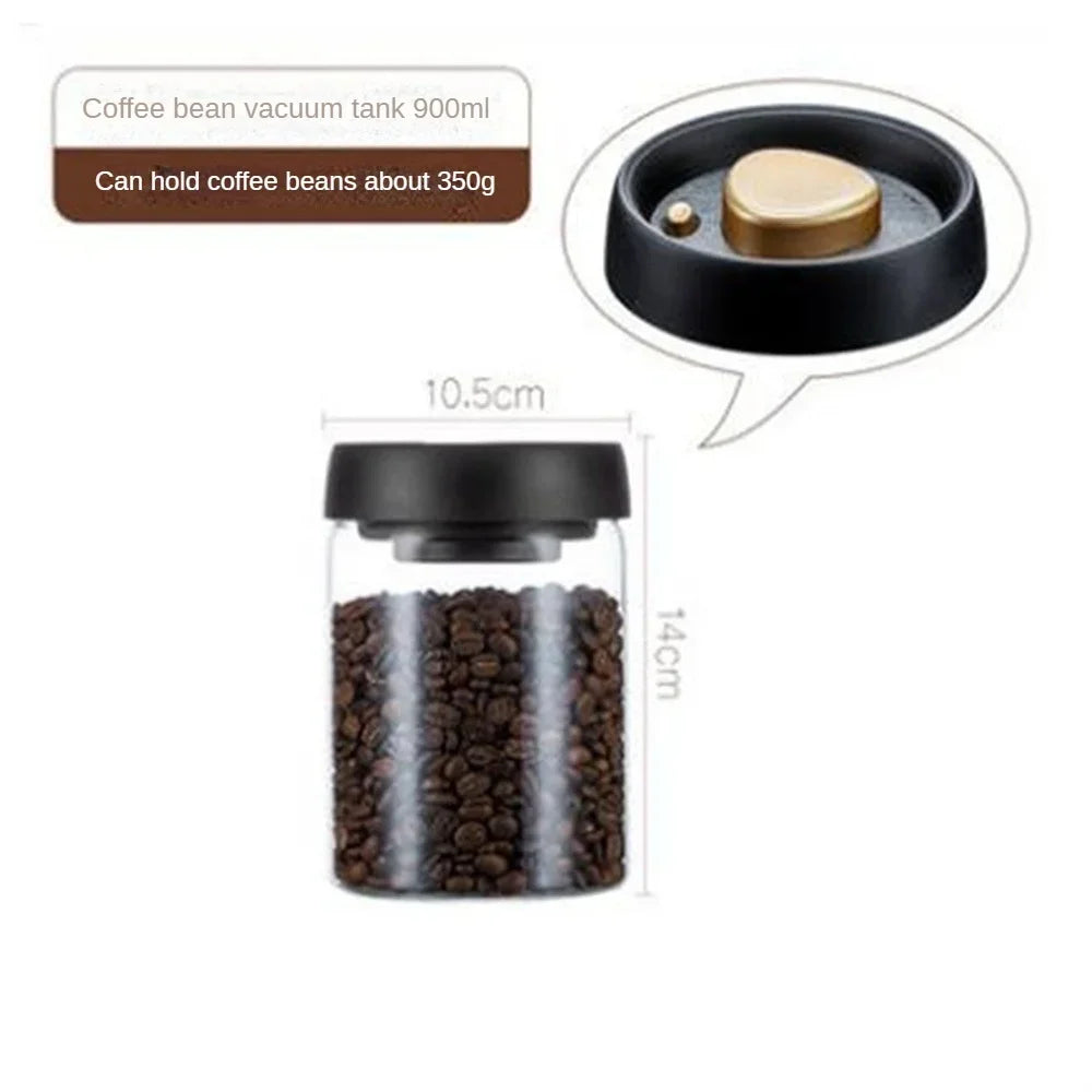 AromaGuard Canister – Vacuum-Sealed Coffee Storage Jar