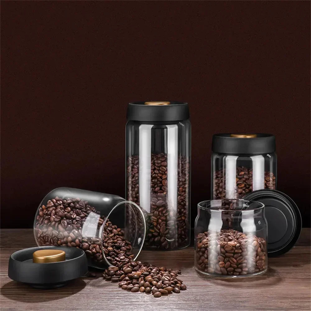 AromaGuard Canister – Vacuum-Sealed Coffee Storage Jar