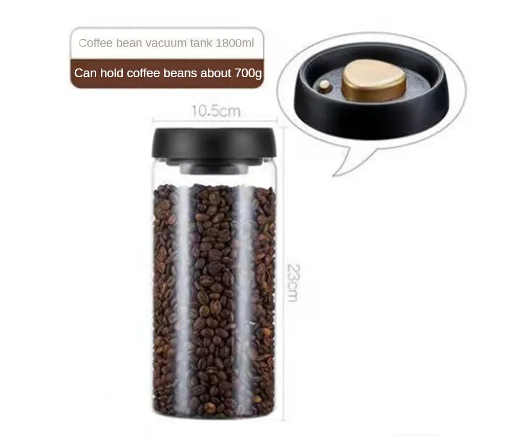 AromaGuard Canister – Vacuum-Sealed Coffee Storage Jar