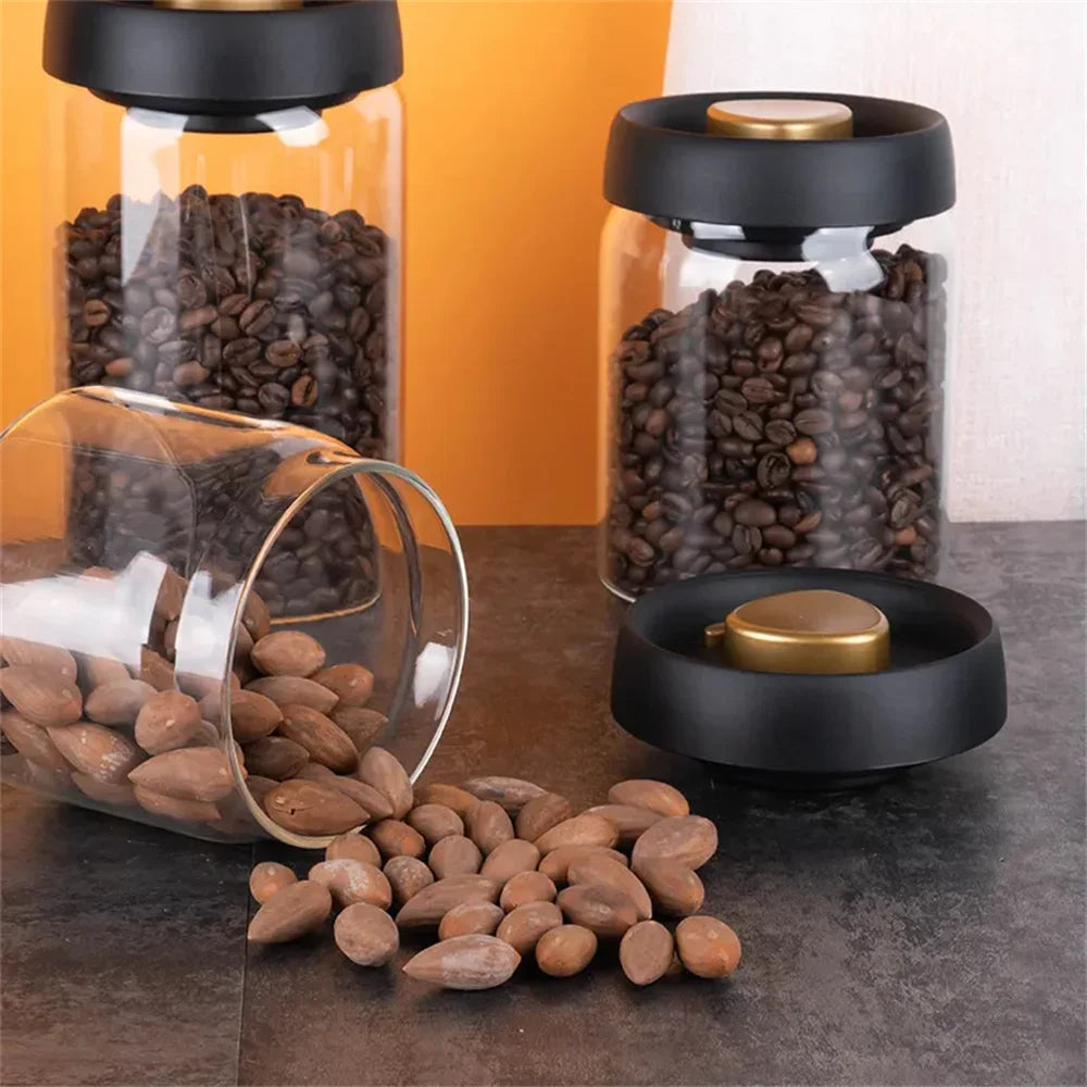 AromaGuard Canister – Vacuum-Sealed Coffee Storage Jar