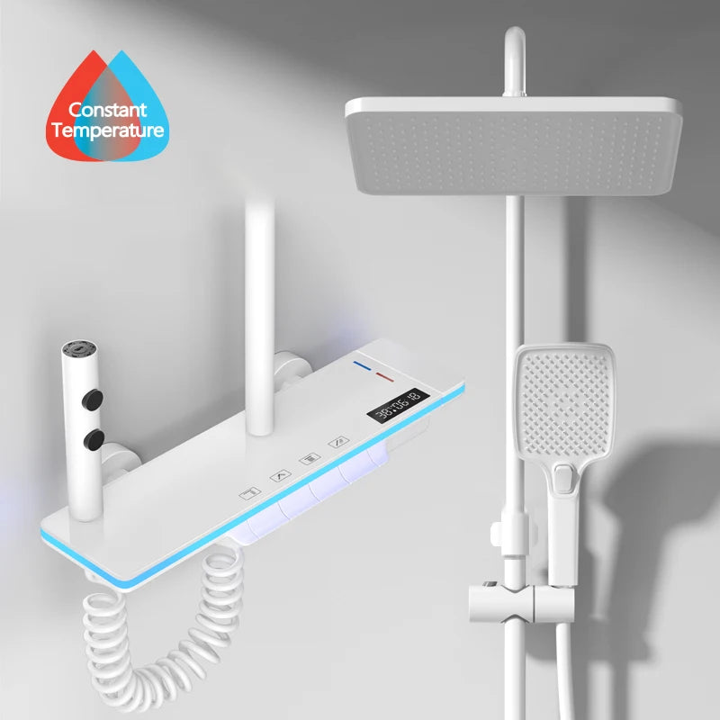 LuxAura Shower – Smart LED Thermostat Shower System
