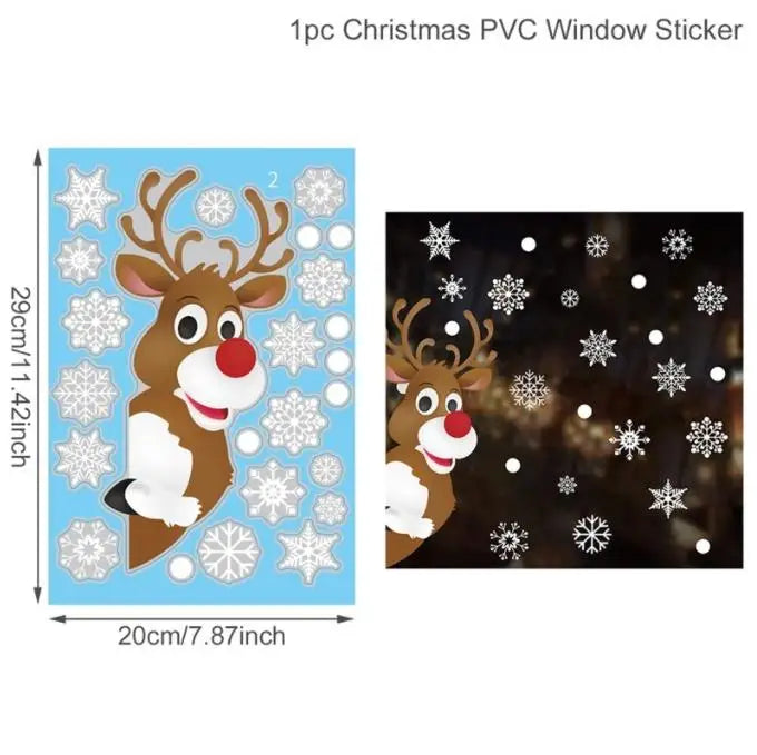 2025 Festive Christmas Decorations Stickers (5 Pcs/pack)