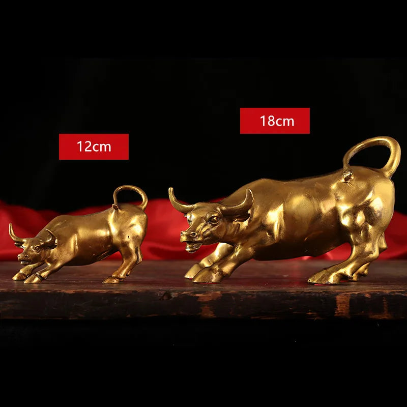 Prosperity Bull – Wall Street Copper Bull Sculpture: A Symbol of Success and Abundance
