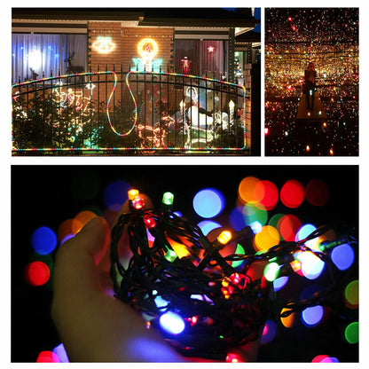 Solar-Powered Starry Christmas Lights