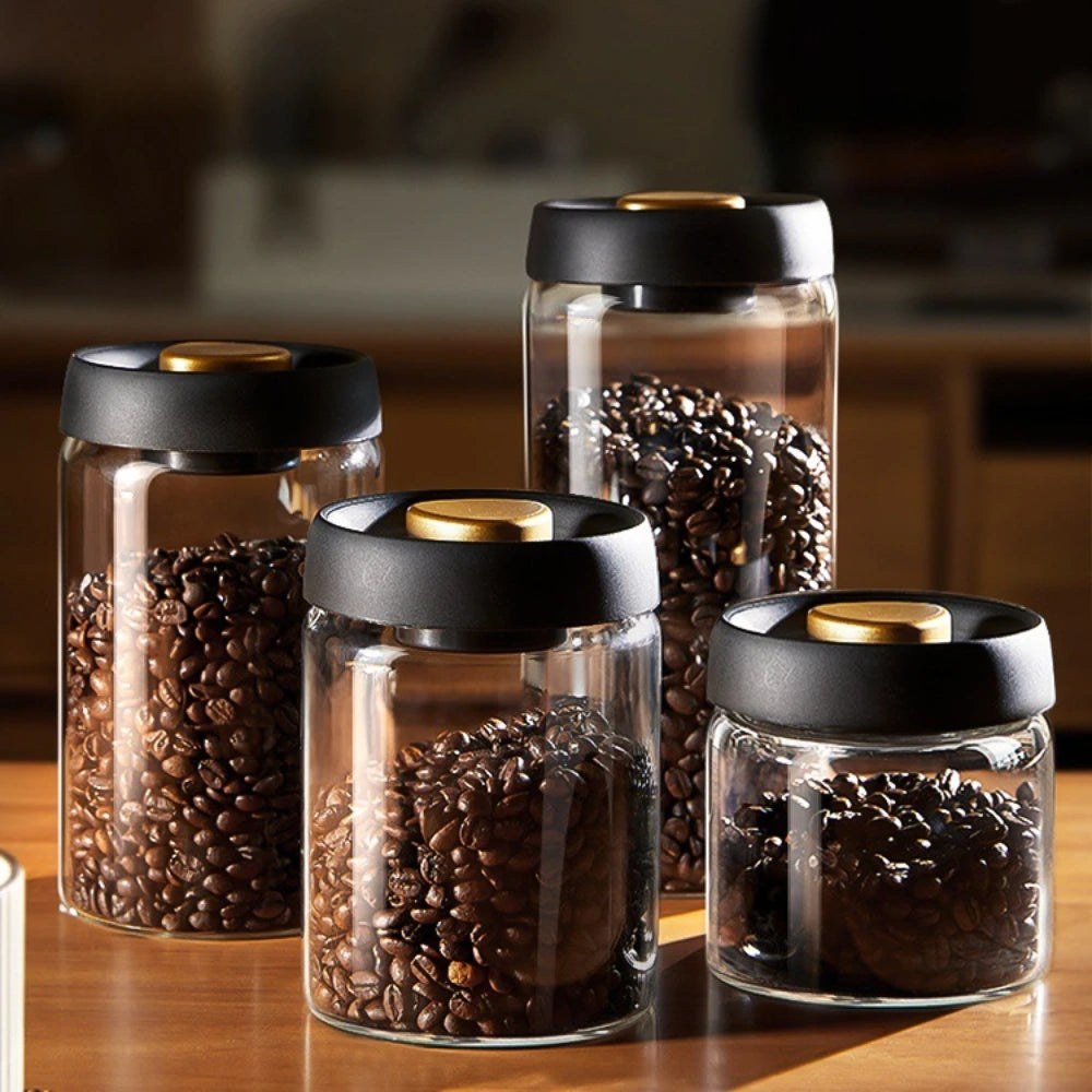 AromaGuard Canister – Vacuum-Sealed Coffee Storage Jar