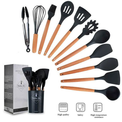 Silicone Non-Stick Kitchen Tool Kit /12pcs!