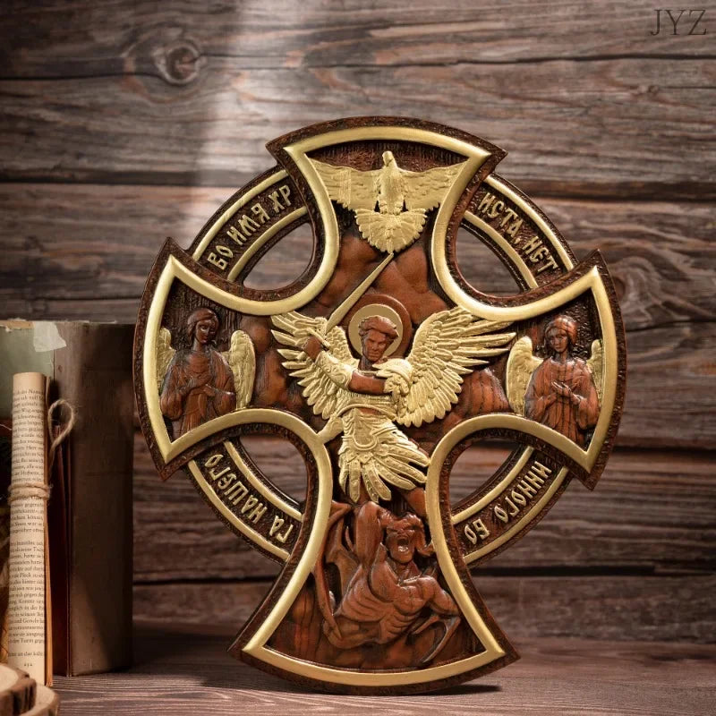 Archangel’s Cross – A Wooden Shield of Spiritual Strength
