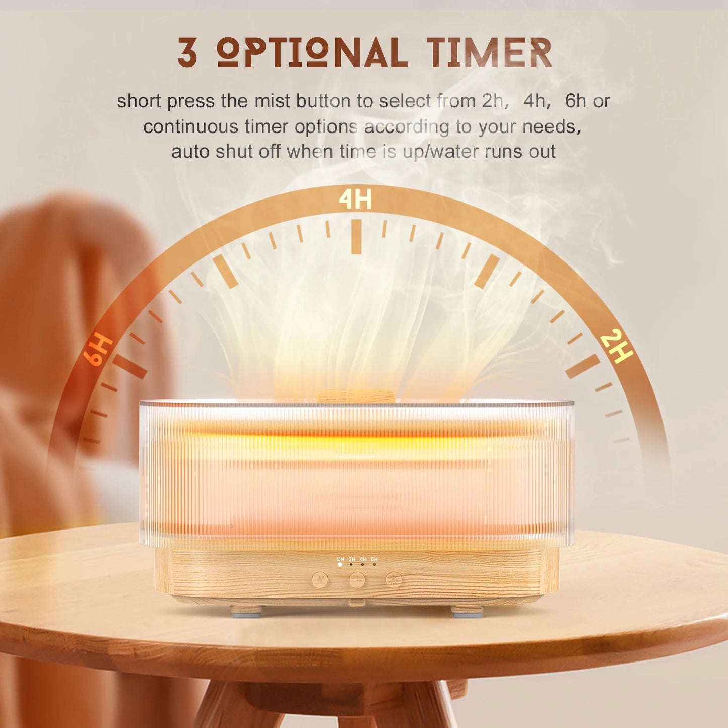 LumiMist Harmony – Aromatic Diffuser with LED Light and Air Purifier