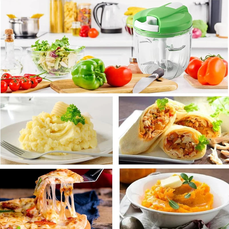 SpinPrep – Multi-Purpose Rotating Mincer for Meat, Garlic & Vegetables