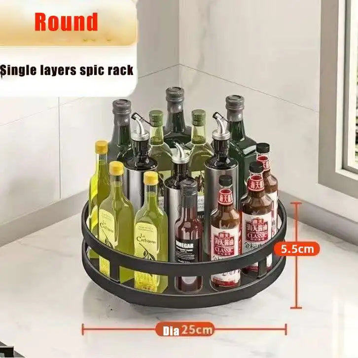SpiceOrbit – Carbon Steel Rotating Spice Organiser