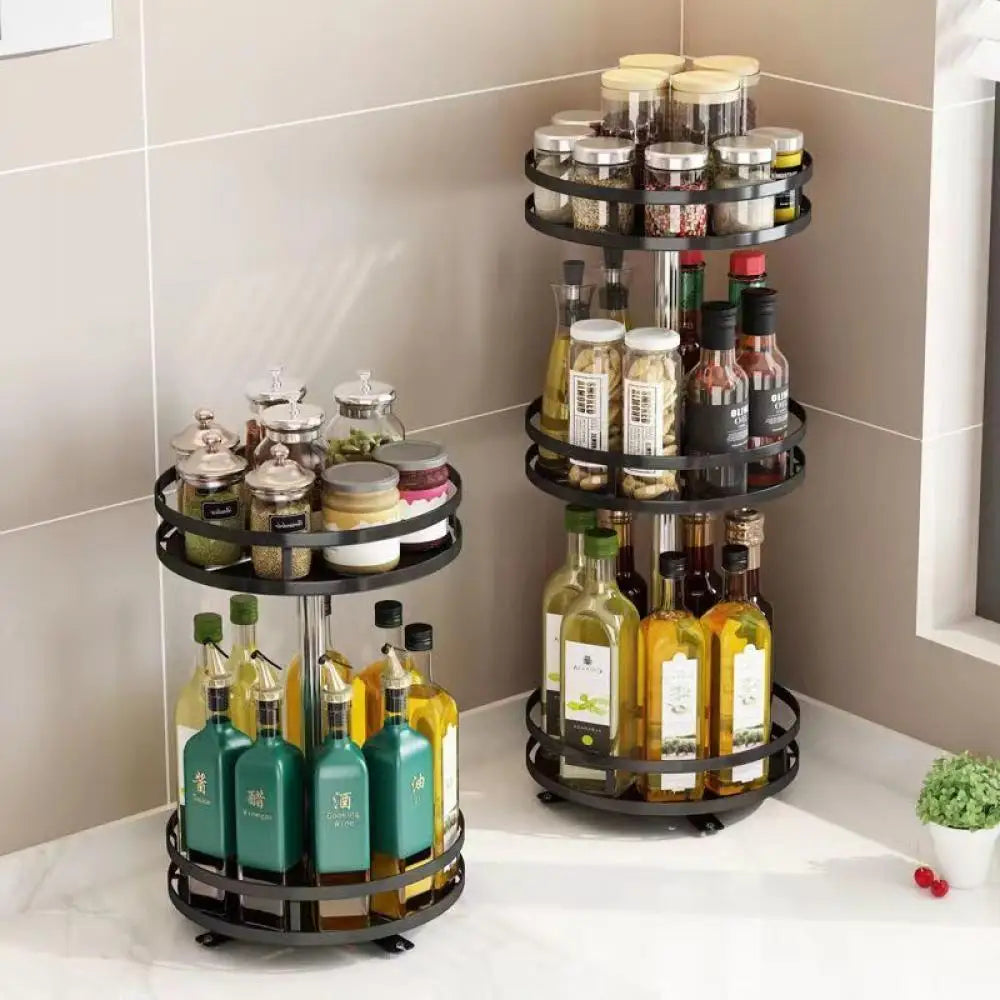 SpiceOrbit – Carbon Steel Rotating Spice Organiser