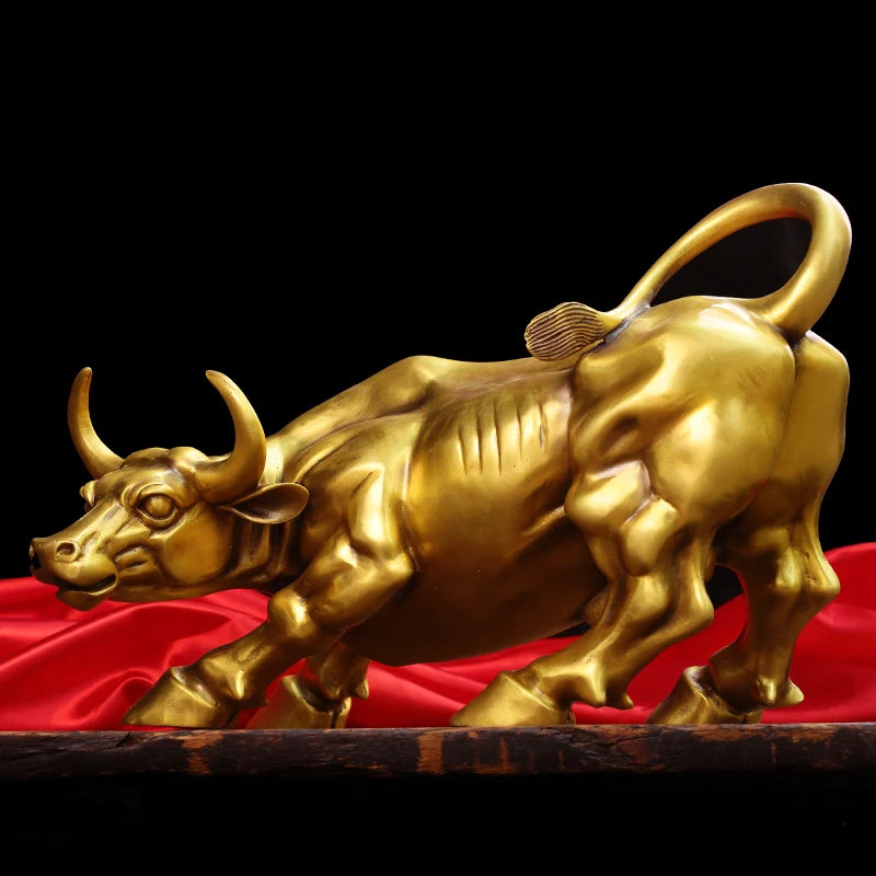 Prosperity Bull – Wall Street Copper Bull Sculpture: A Symbol of Success and Abundance