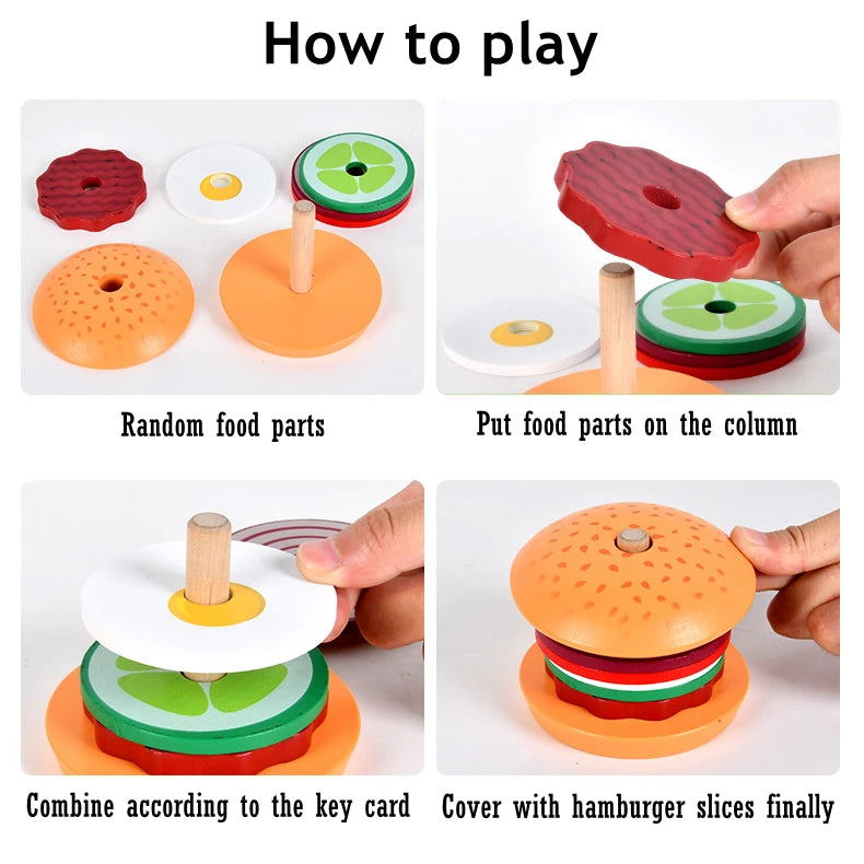 Creative Burger Stacking Playset