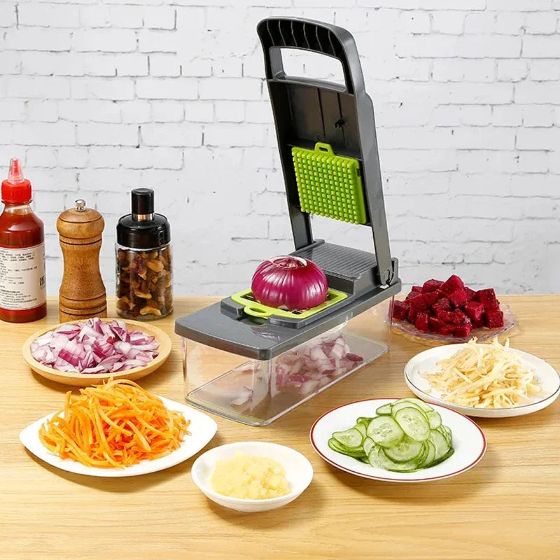 SliceMaster – 16-in-1 Multifunctional Kitchen Slicer