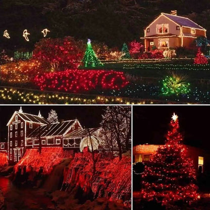 Solar-Powered Starry Christmas Lights