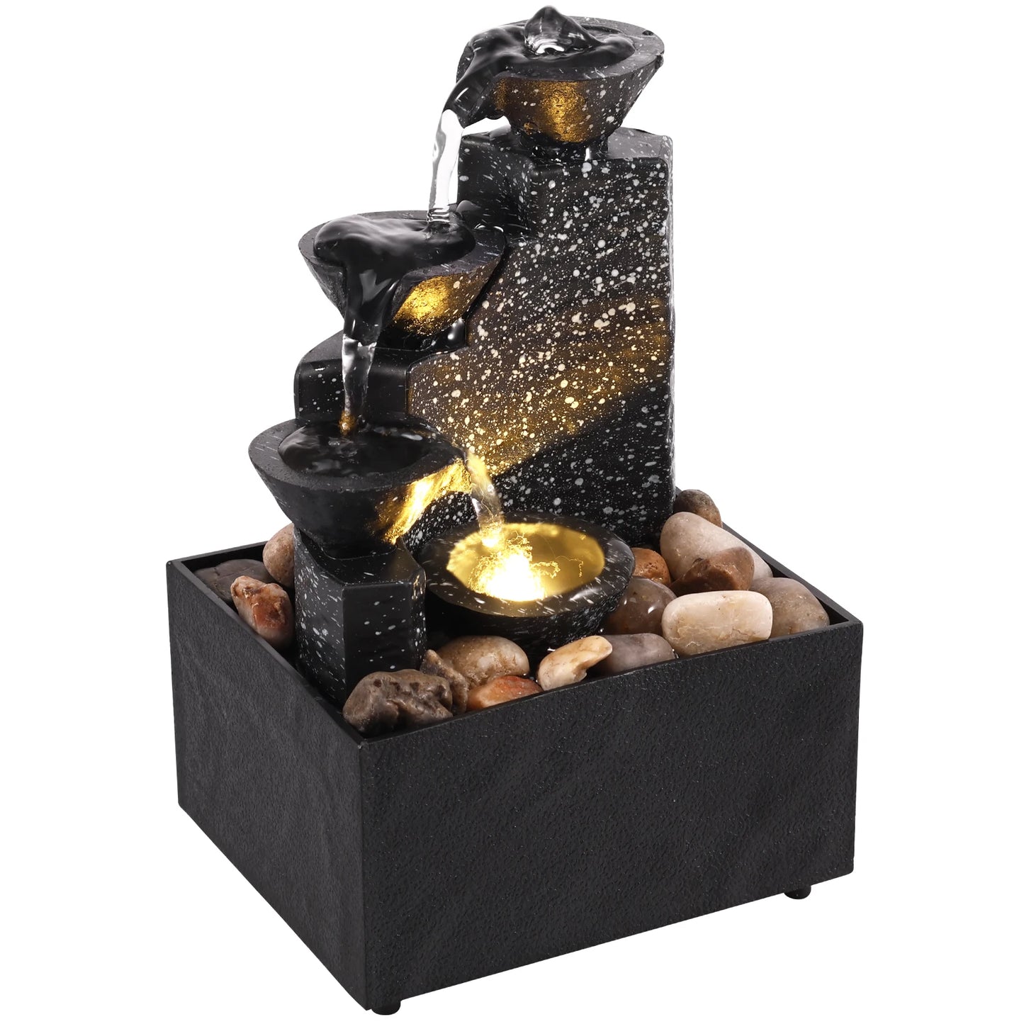 Calm Waters – Desktop Fountain with Soft Lights for Relaxing