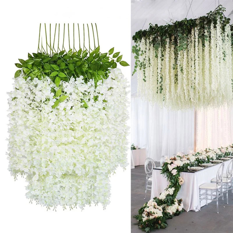 Graceful Hanging Wisteria Decoration