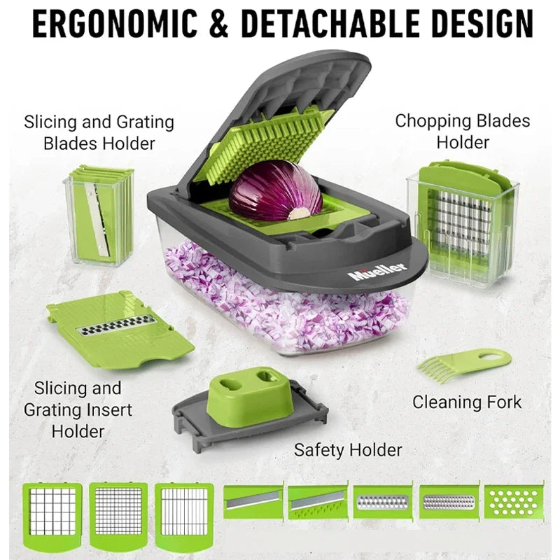 SliceMaster – 16-in-1 Multifunctional Kitchen Slicer