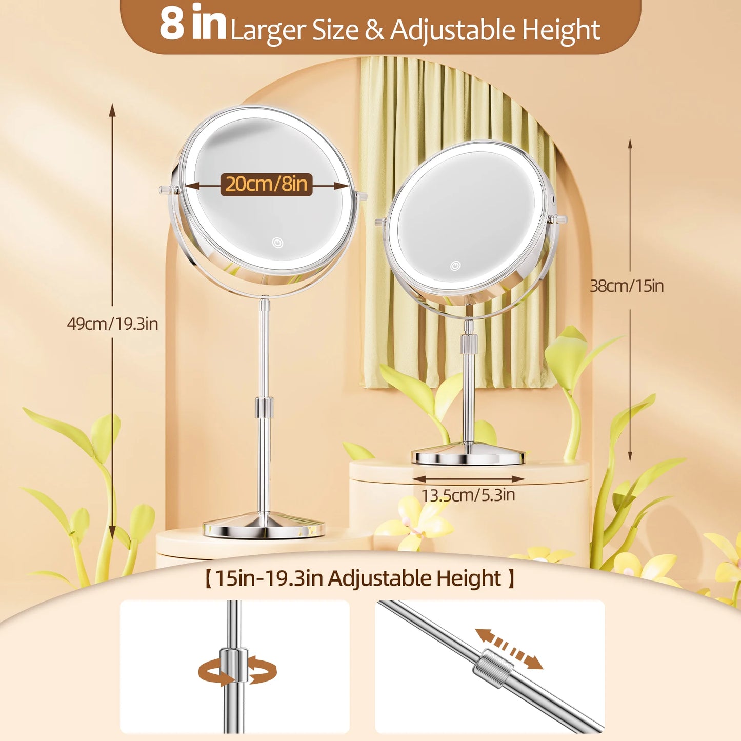 GlowReflex – Precision Lighted Makeup Mirror