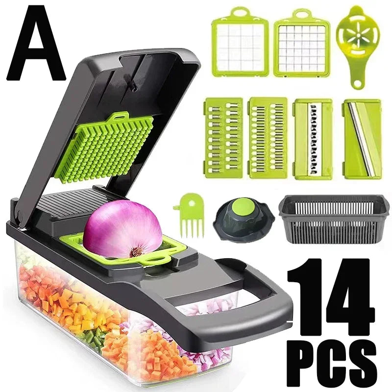 SliceMaster – 16-in-1 Multifunctional Kitchen Slicer