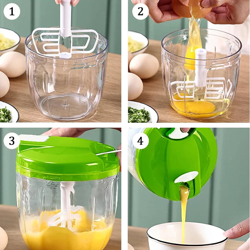 SpinPrep – Multi-Purpose Rotating Mincer for Meat, Garlic & Vegetables
