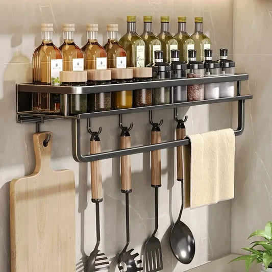 SmartSpace Organizer – 40cm Wall-Mounted Shelf for Kitchen and Bathroom
