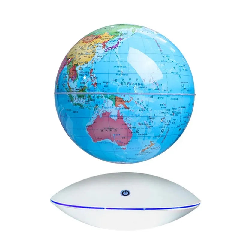 GlobeGlide – Floating Globe Lamp with Magnetic Levitator
