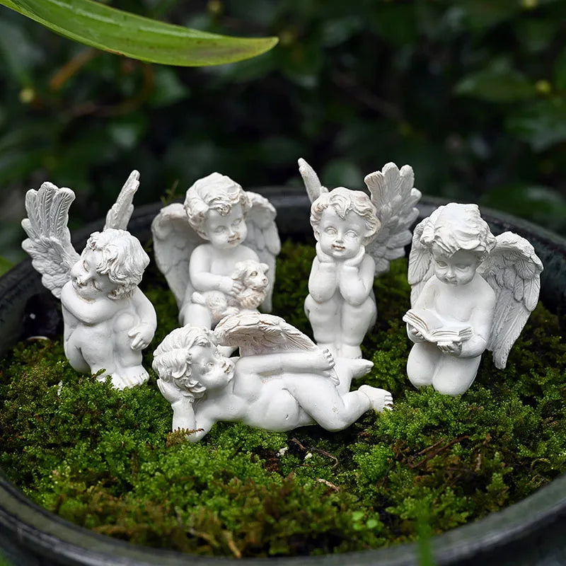 Miniature Angel Garden Set.