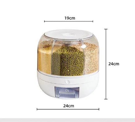 360° Rotating Dispenser – The Smart Way to Store Your Grains
