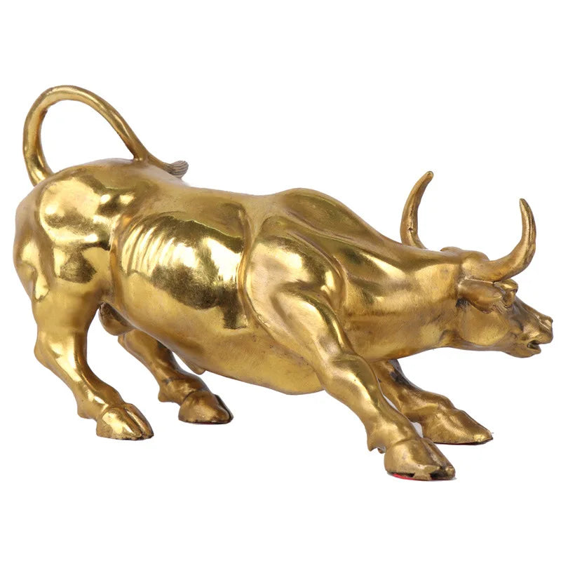 Prosperity Bull – Wall Street Copper Bull Sculpture: A Symbol of Success and Abundance