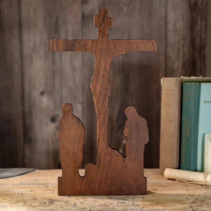 Eternal Faith – Handcrafted Jesus Cross Statue