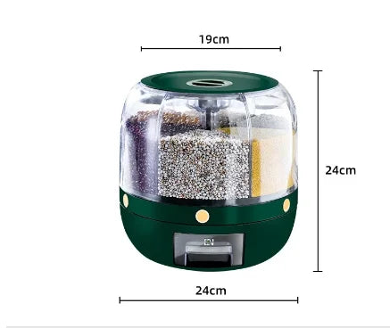 360° Rotating Dispenser – The Smart Way to Store Your Grains