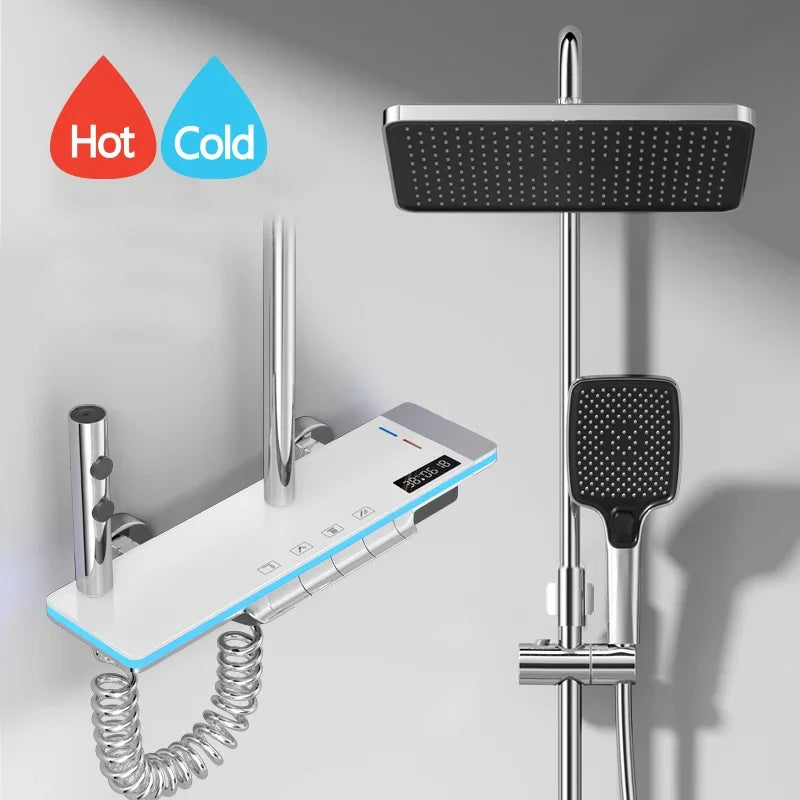 LuxAura Shower – Smart LED Thermostat Shower System