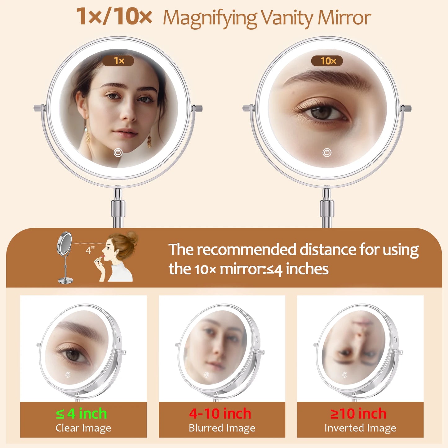 GlowReflex – Precision Lighted Makeup Mirror
