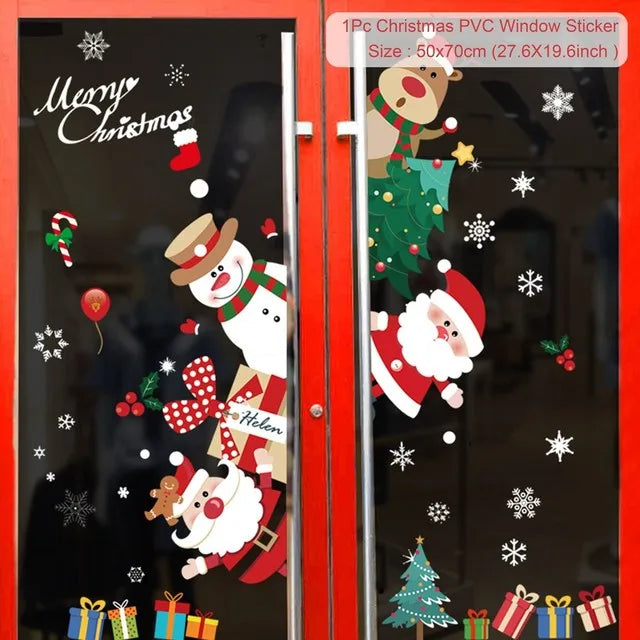 2025 Festive Christmas Decorations Stickers (5 Pcs/pack)