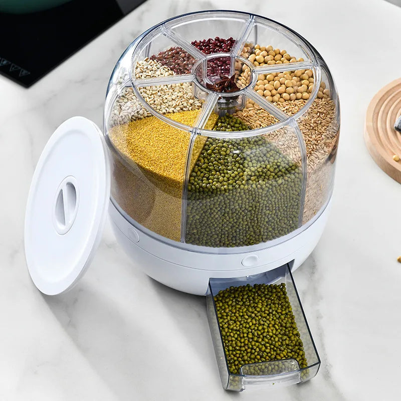 360° Rotating Dispenser – The Smart Way to Store Your Grains