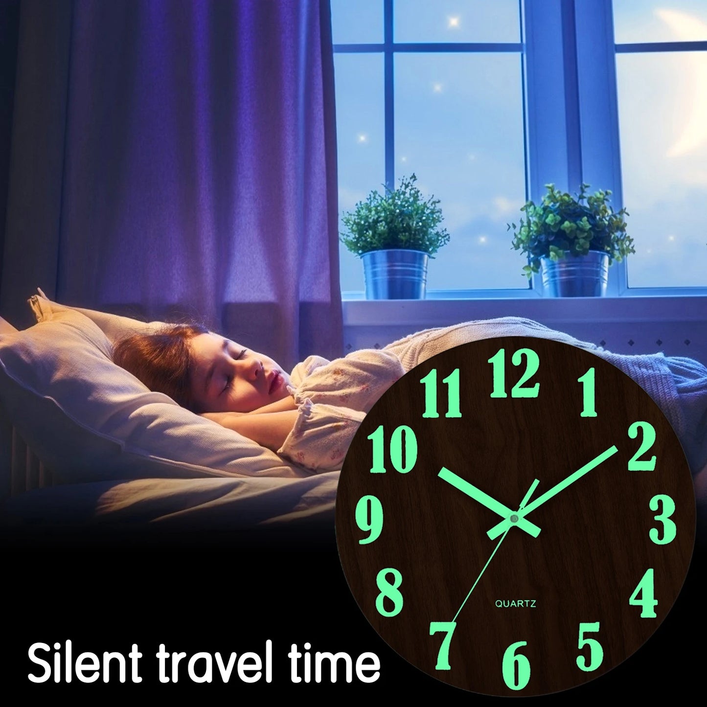 GlowTime – Silent Luminous Nordic Wall Clock