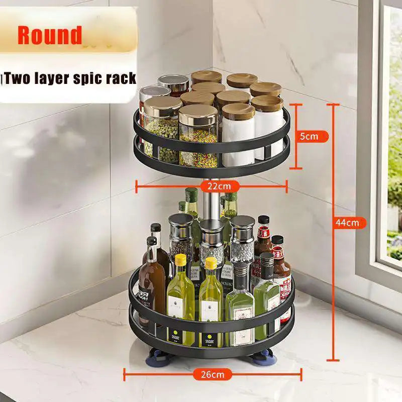 SpiceOrbit – Carbon Steel Rotating Spice Organiser
