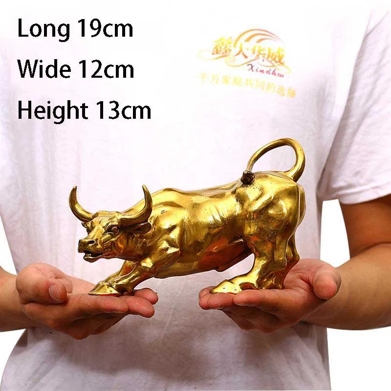 Prosperity Bull – Wall Street Copper Bull Sculpture: A Symbol of Success and Abundance