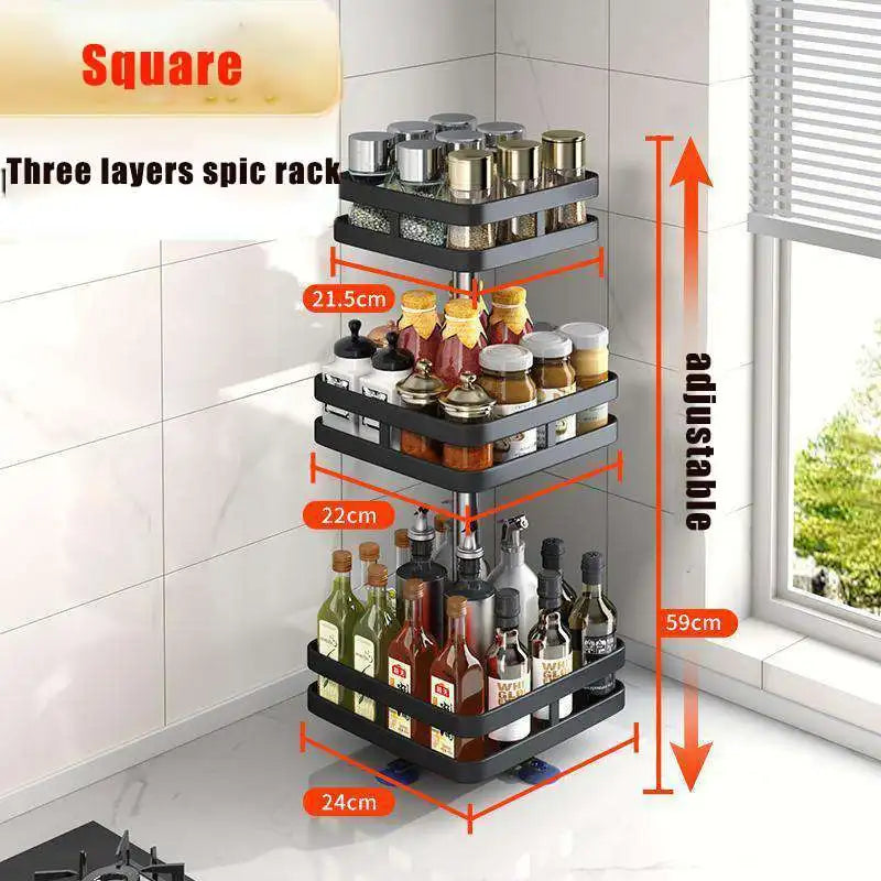 SpiceOrbit – Carbon Steel Rotating Spice Organiser