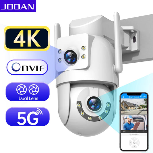 VisionGuard 8MP – 4K Dual-Lens Outdoor Security Camera