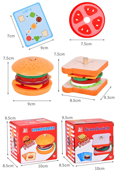 Creative Burger Stacking Playset