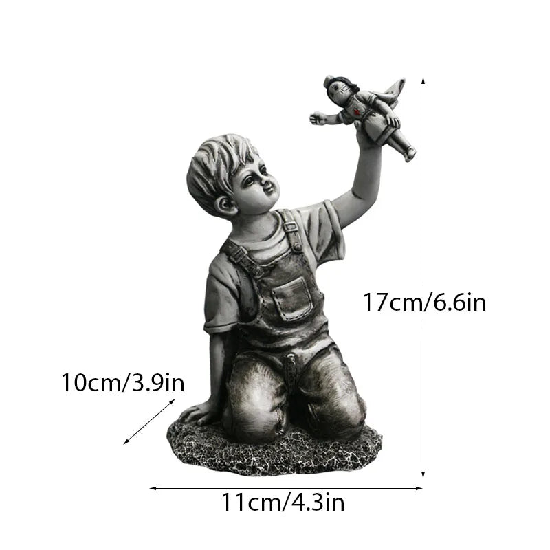 Flower Thrower – Modern Pop Art Decorative Sculpture