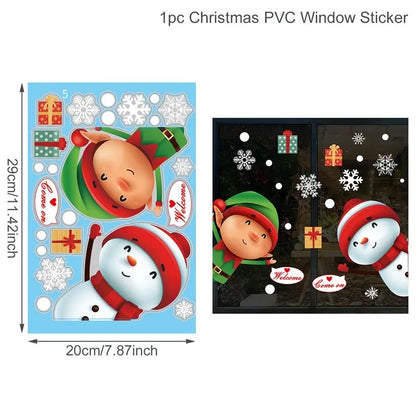 2025 Festive Christmas Decorations Stickers (5 Pcs/pack)