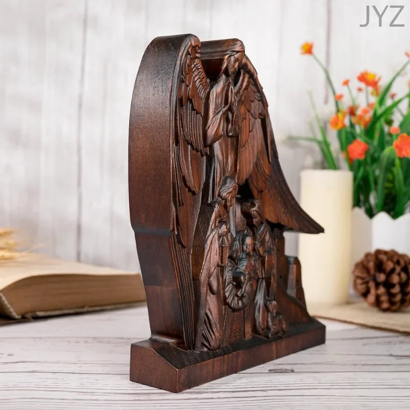 Divine Guardian – Holy Family with Guardian Angel Statue