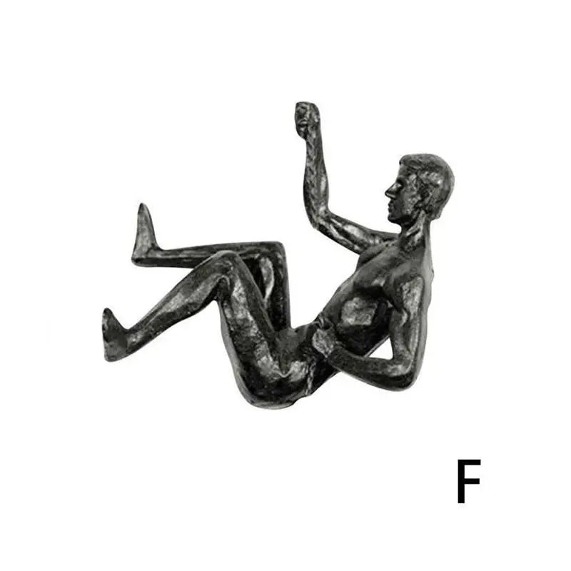 Peak Spirit – Climber Wall Resin Sculpture for Motivational Home Decor