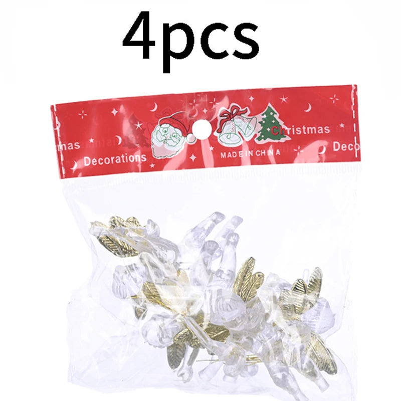 Festive Transparent Angel Ornaments (4 Pcs/bag)