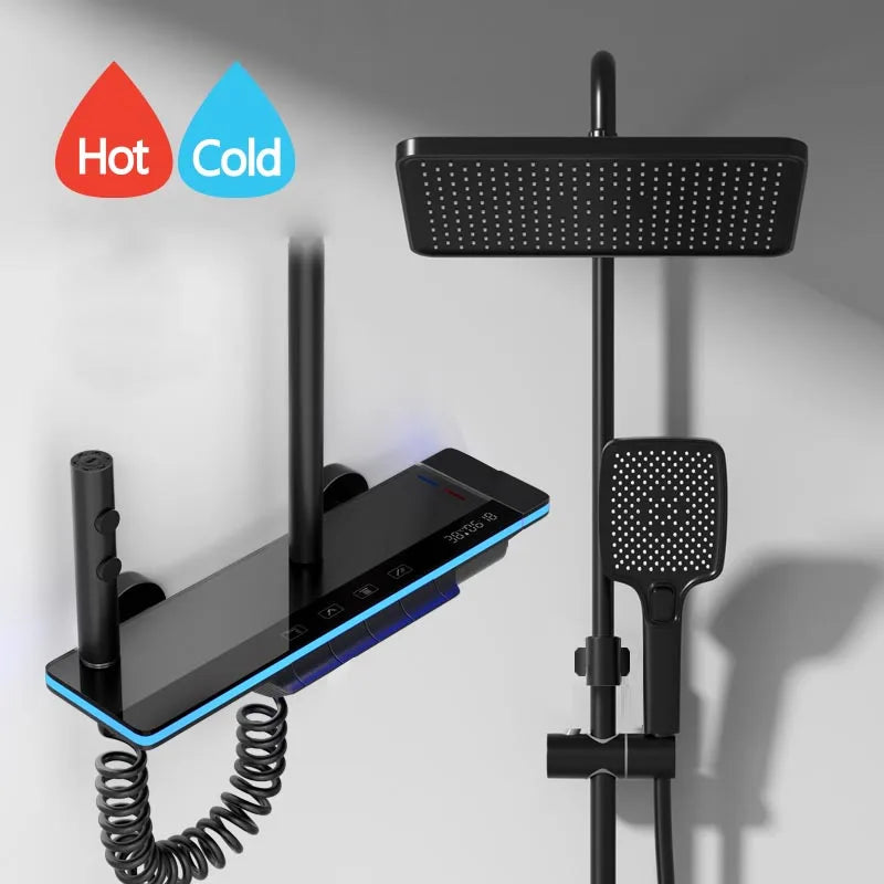 LuxAura Shower – Smart LED Thermostat Shower System