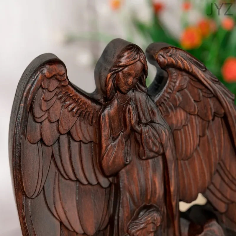 Divine Guardian – Holy Family with Guardian Angel Statue