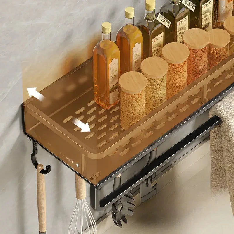 SmartSpace Organizer – 40cm Wall-Mounted Shelf for Kitchen and Bathroom